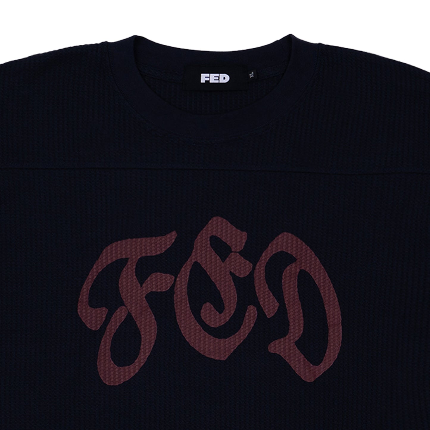 FED WAFFLE TEE (NAVY)