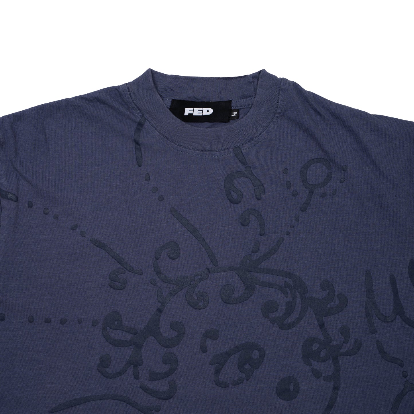 FED COCO WASHED TEE (BLUE)