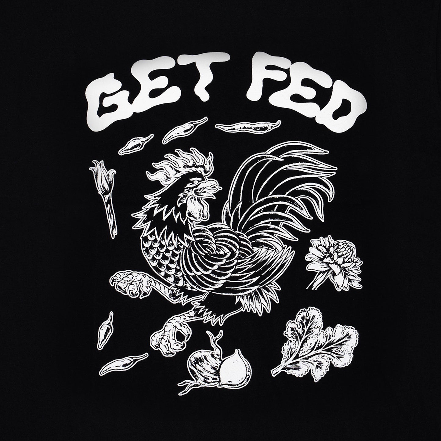 FED ROOSTER TEE (BLACK)