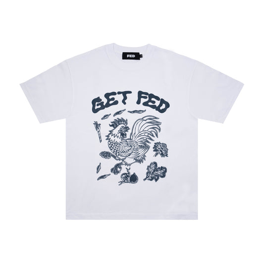 FED ROOSTER TEE (WHITE)