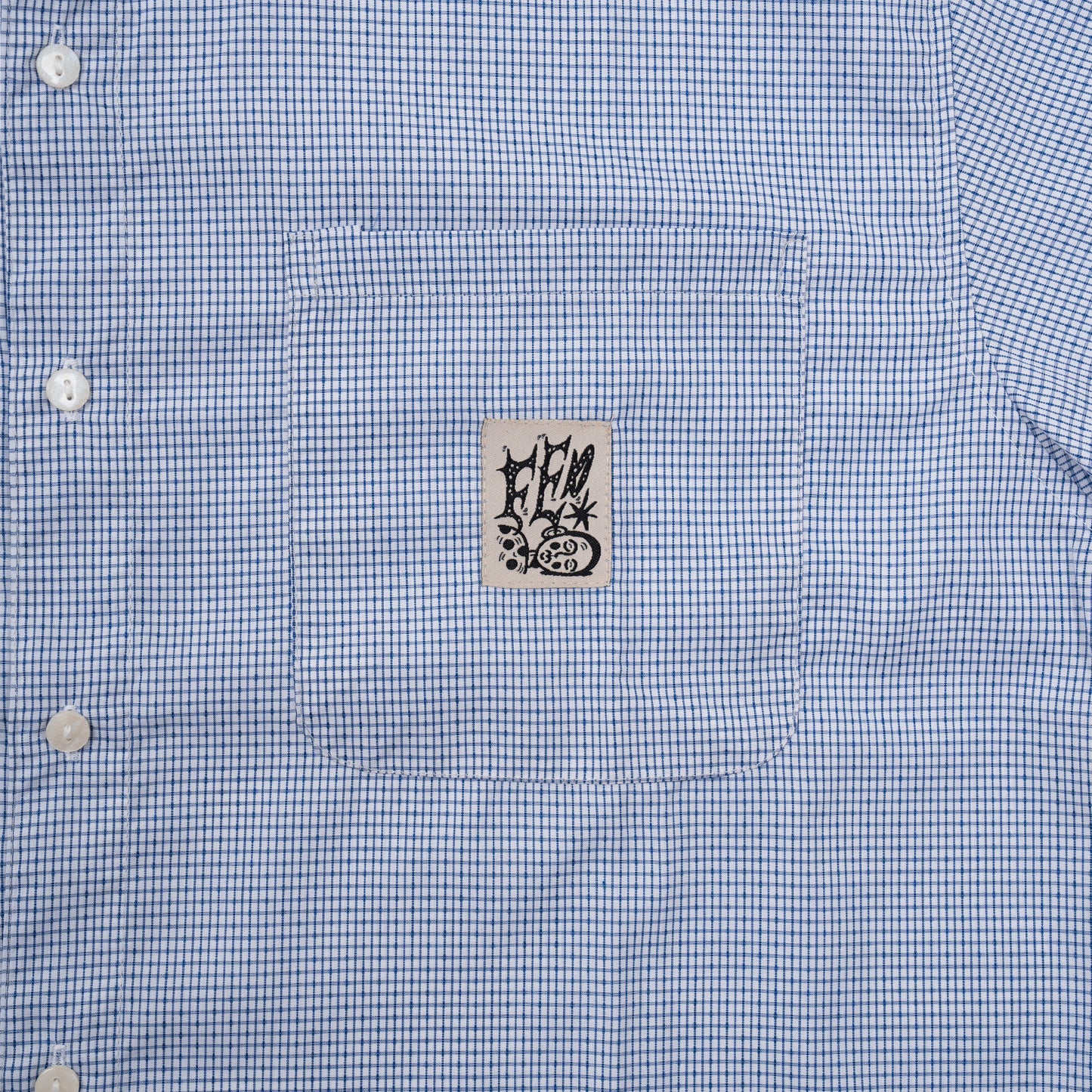 FED BIG CHECK SHIRT (GREY)